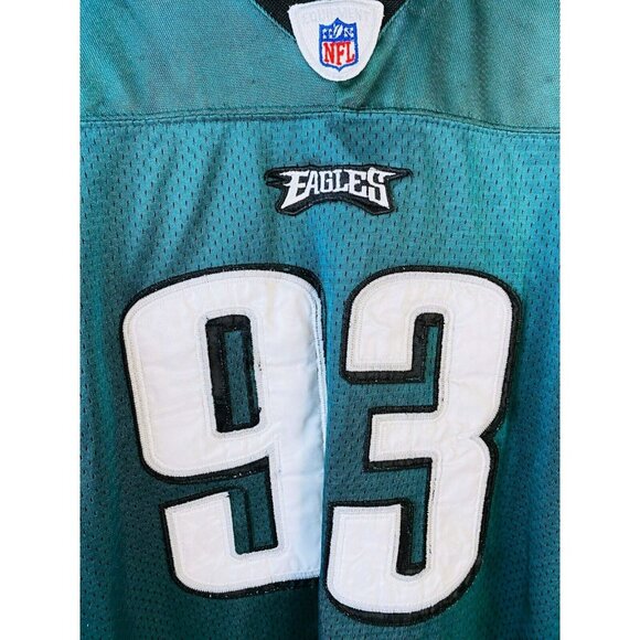 Reebok NFL Philadelphia Eagles Jason Babin #93 (ON FIELD) Jersey Size 52 - Picture 3 of 7